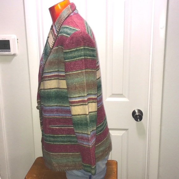 VINTAGE David Paul Southwestern BOHO BLAZER - Picture 4 of 7